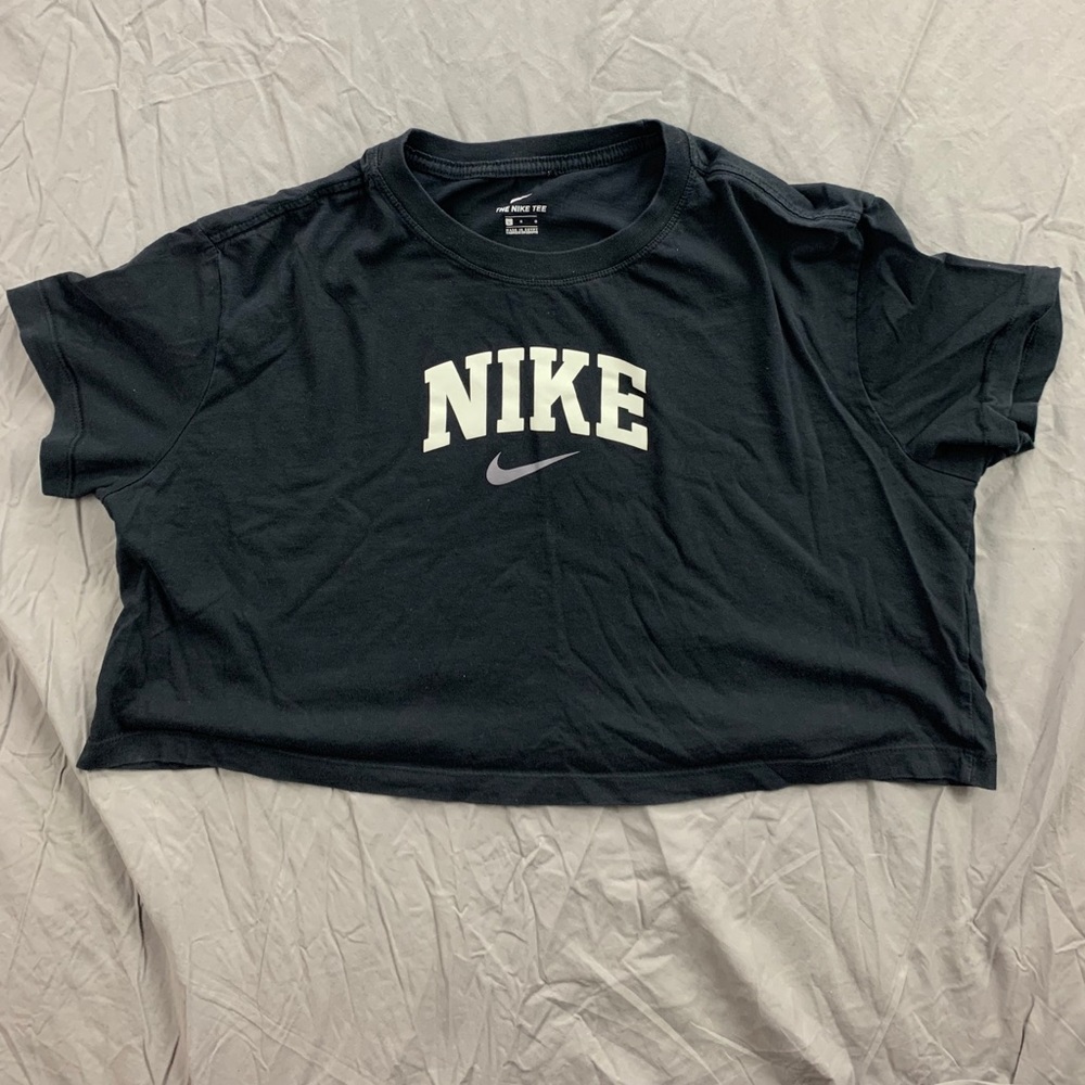Black Nike crop top